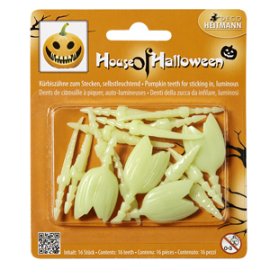 Krbis-Zahne zum Stecken, selbstleuchtend