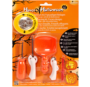 Deluxe Mini-Krbis Schnitzset, 6-tlg.