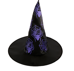 Hexenhut mit Neondruck in verschiedenen Farben