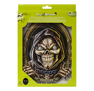 LED Halloween Tuerstecker Totenkopf 